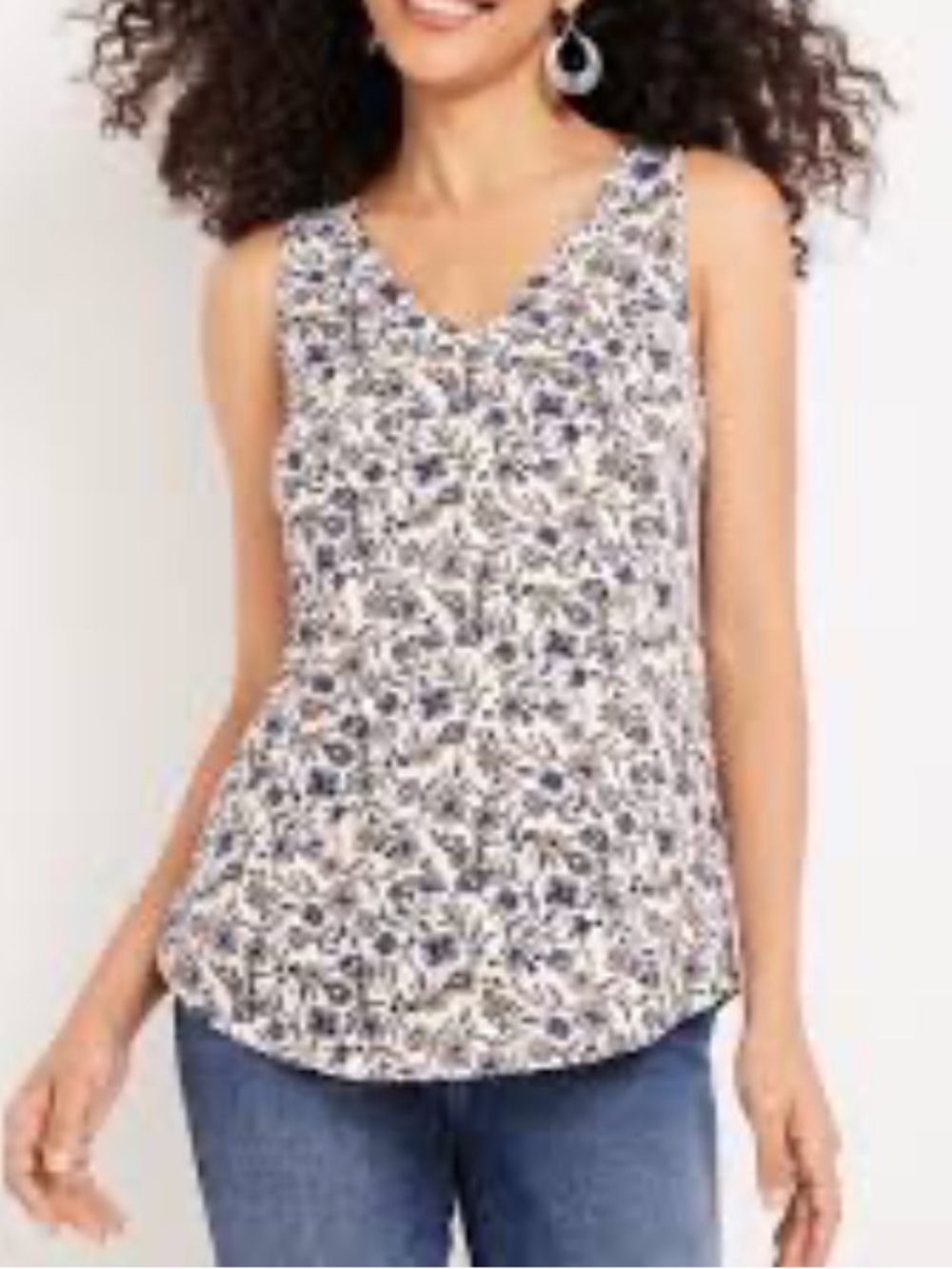 NWT Maurices Floral V-Neck Tank